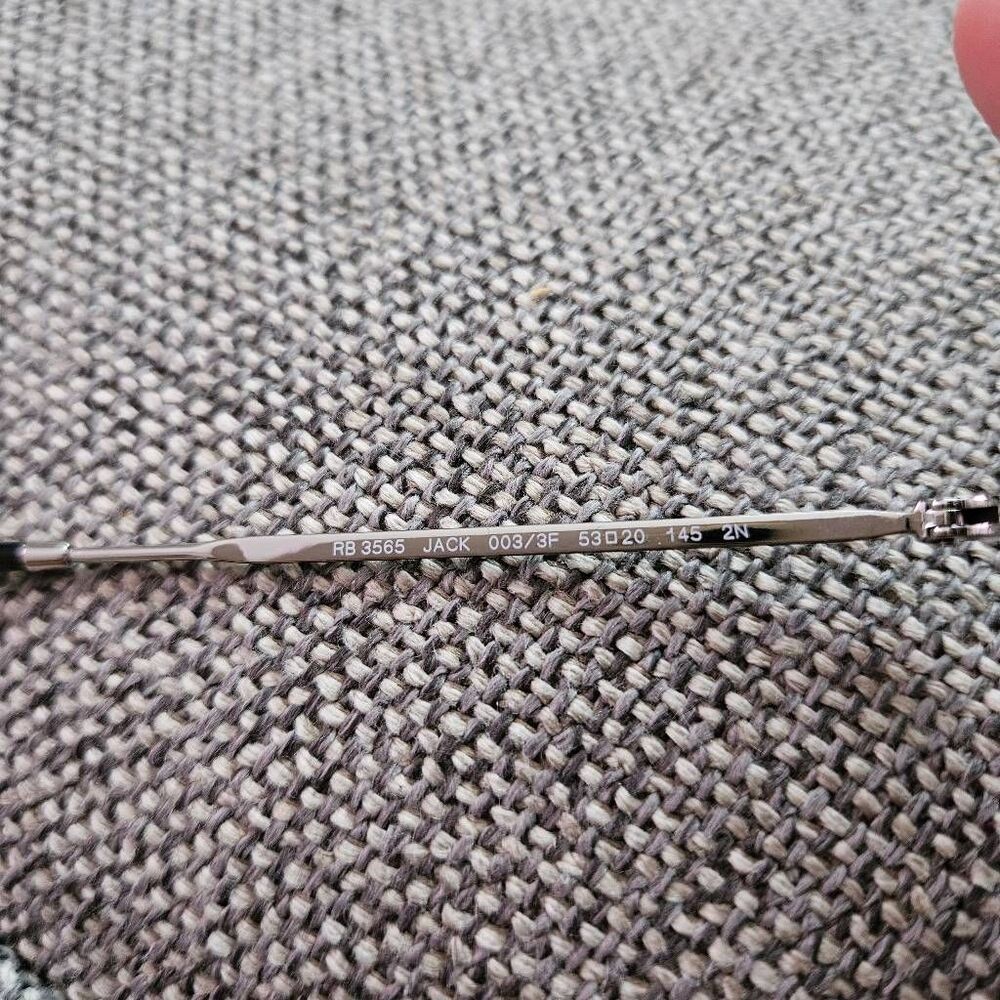 Ray-Ban Jack Sunglasses in Polished Silver - Picture 3 of 5